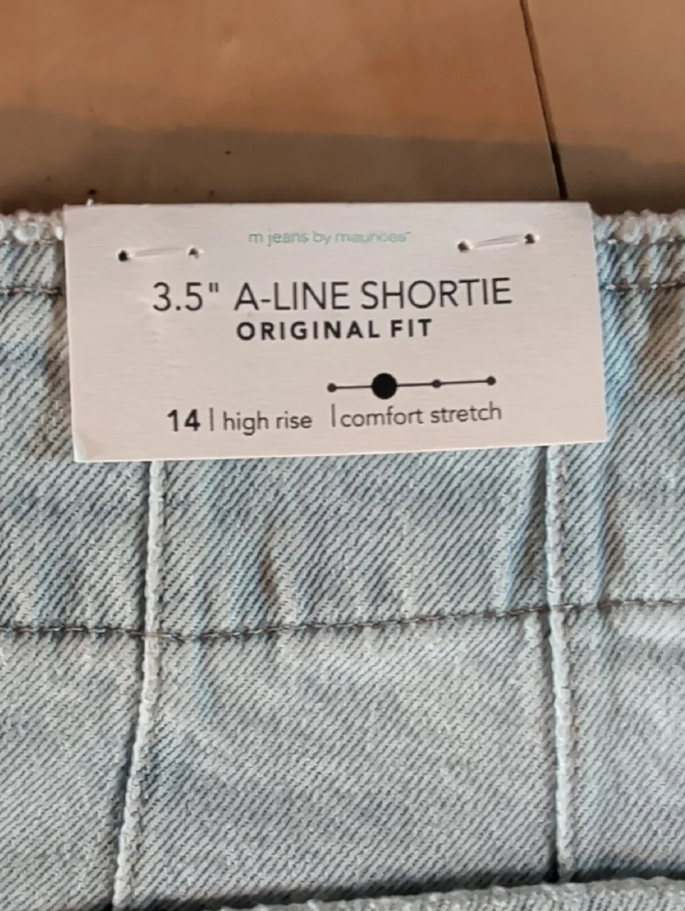 Maurices Light Blue High-Rise Denim Shorts with Raw Edge